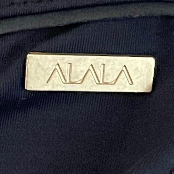 Alala Captain Black & Blue Sheer Mesh Athleisure Ankle Tight Leggings Size XS - Picture 9 of 12